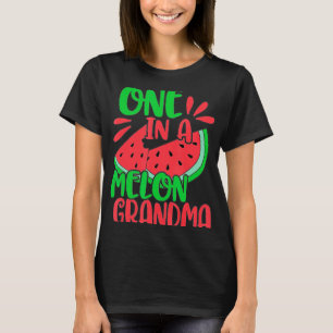 One In Melon Grandma Watermelon Grandmother Summer T-Shirt