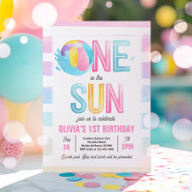 One In The Sun 1st Birthday Pool Party 