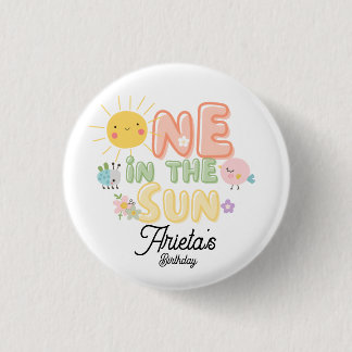 one in the Sun  3 Cm Round Badge