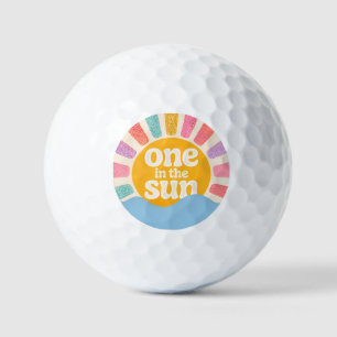 One in the Sun Birthday Theme Golf Balls