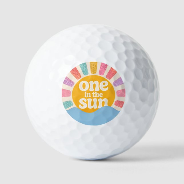 One in the Sun Birthday Theme Golf Balls (Front)