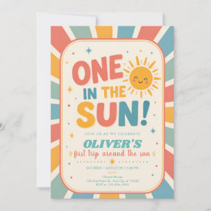 One in the Sun First Birthday Invitation