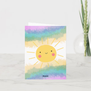 one in the Sun First Birthday Note Cards