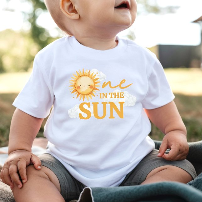 One in the Sun Guest of Honour 1st Birthday Baby T-Shirt (Creator Uploaded)