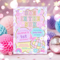 One In The Sun Preppy Groovy 1st Birthday Party