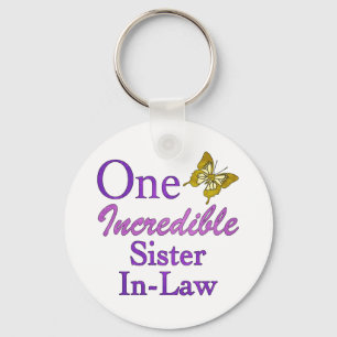 One Incredible Sister-In-Law Key Ring