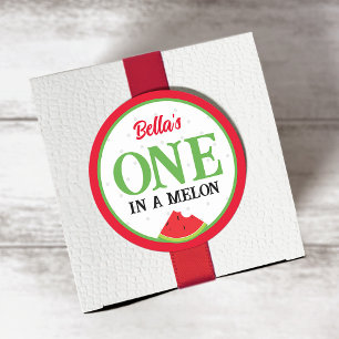 One is a Melon First Birthday Sticker
