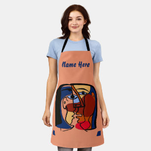One Kiss - add text, Apron