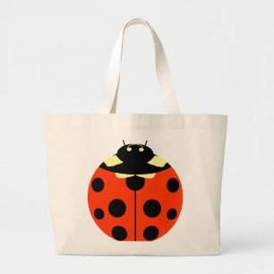 One ladybug large tote bag