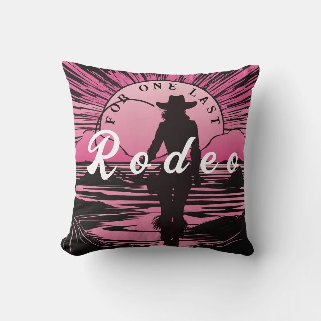 One Last Rodeo Bachelorette Cushion (Front)