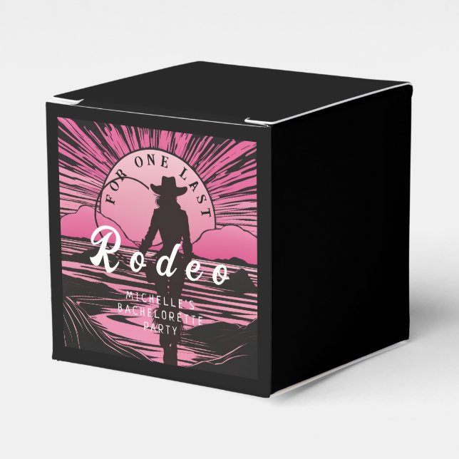 One Last Rodeo Bachelorette Favour Box (Front Side)
