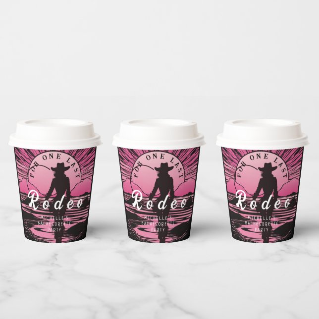 One Last Rodeo Bachelorette Paper Cups (Multi)