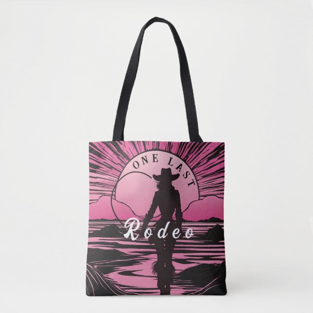 One Last Rodeo Bachelorette Tote Bag (Front)
