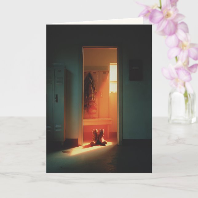 "One Last Shift, Done in Peace" Sympathy Card (Orchid)