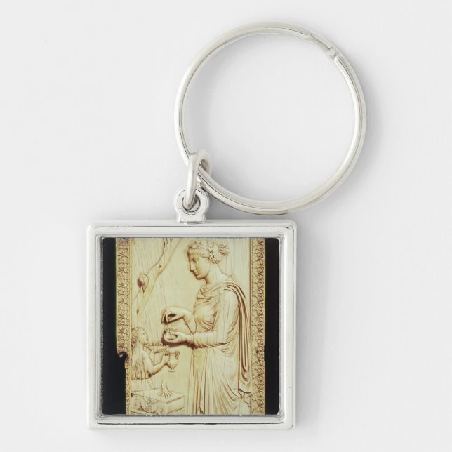 One leaf of the Symmachi Diptych Key Ring (Front)