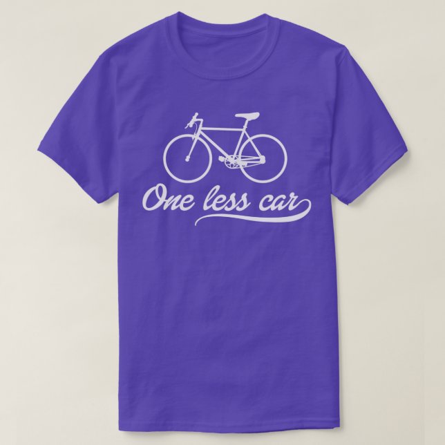 One Less Car  T-Shirt (Design Front)