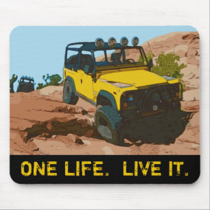 ONE LIFE.  LIVE IT. MOUSE PAD