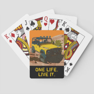 ONE LIFE.  LIVE IT. PLAYING CARDS