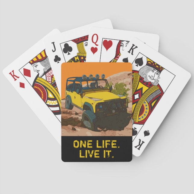 ONE LIFE.  LIVE IT. PLAYING CARDS (Back)