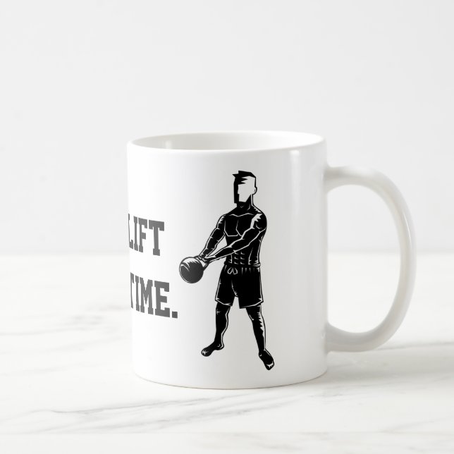 One Lift At A Time Kettlebell Weights Coffee Mug (Right)