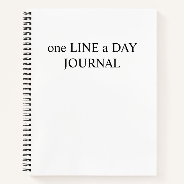"One Line A Day Journal: Memory Daily Journal for  (Front)