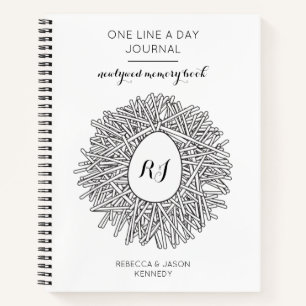 One Line a Day Journal Newlyweds Memory Book