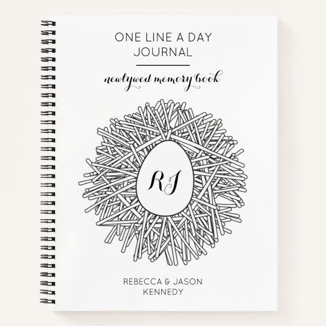 One Line a Day Journal Newlyweds Memory Book (Front)