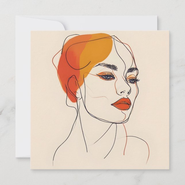 One line woman art (Front)