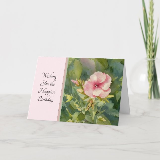 One Little Bloom - Birthday Card (Front)