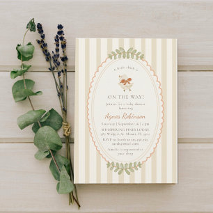 One Little Chick Baby Shower Watercolor Invitation