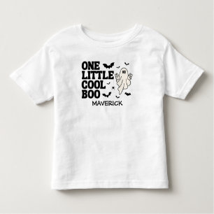 One Little Cool Boo Halloween 1st Birthday Toddler T-Shirt