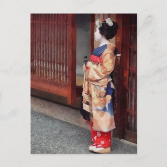 One Little Geisha Art Postcard (Front)