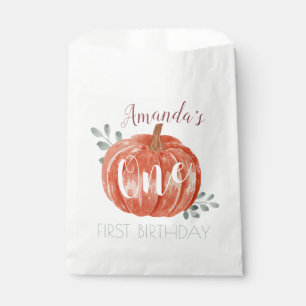 One Little Pumpkin 1st Birthday  Favour Bag