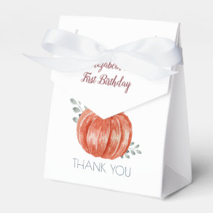 One Little Pumpkin 1st Birthday   Favour Box
