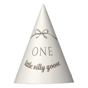 One Little Silly Goose Birthday Party Hat