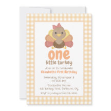 One Little Turkey Girl's First Birthday Party