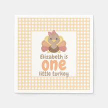 One Little Turkey Girl's First Birthday Party