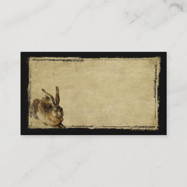 One Lone Hare- Prim Biz Cards (Front)