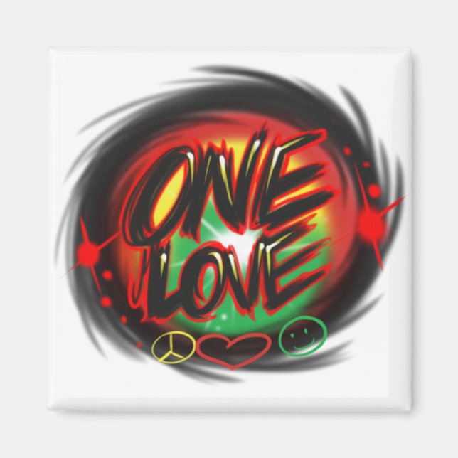 ONE LOVE 2X2 MAGNET (Front)