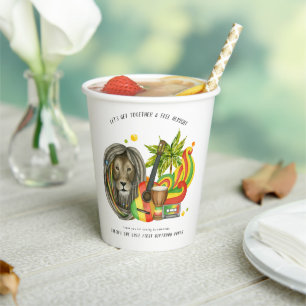 One Love First Birthday Party Paper Cups
