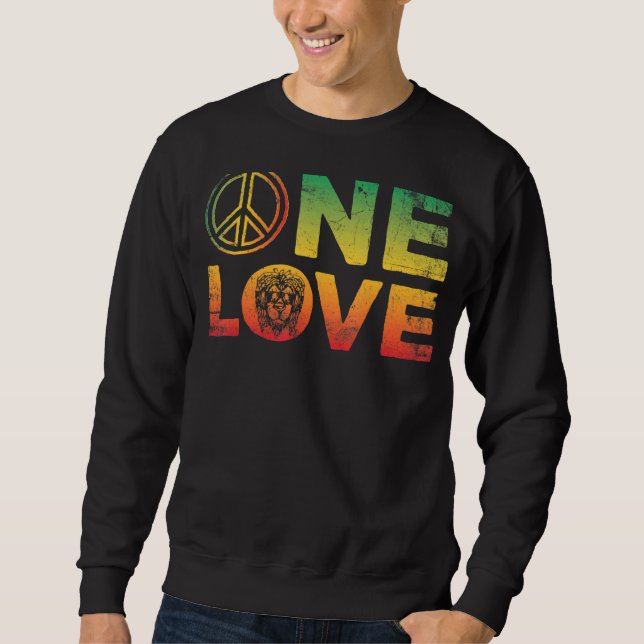 One Love For Reggae Rasta Sweatshirt (Front)