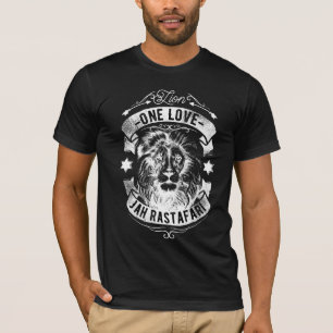 One Love Jah Rastafari Black T-shirt