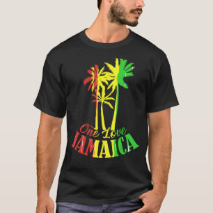 One Love Jamaica Caribbean Vacation Reggea Feel Va T-Shirt