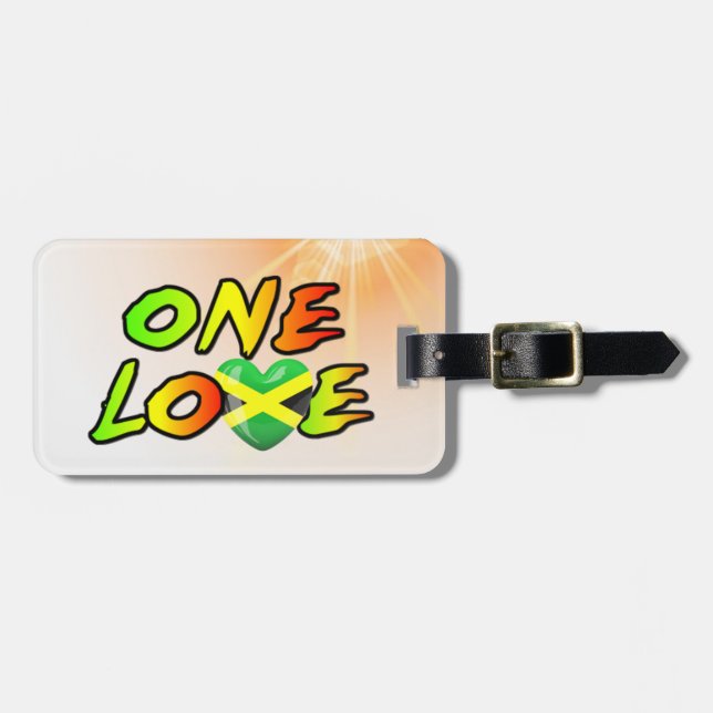 One love luggage tag (Front Horizontal)