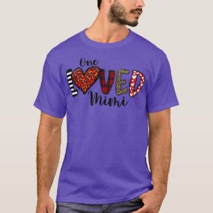One Love Mimi Mum Love heart Valentines Day Mother T-Shirt