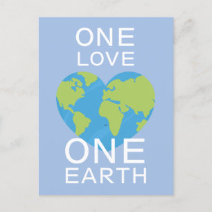 One Love One Earth, Earth Day, Save Our Planet Postcard