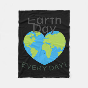 One Love One Earth Earth Day Save Our Planet T Shi Fleece Blanket