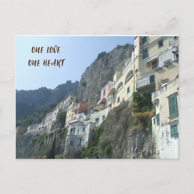 ONE LOVE , ONE HEART POST CARD (Front)