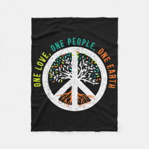 One Love One People One Earth International Day Of Fleece Blanket