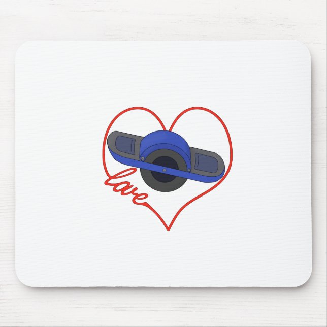 One Love One Wheel Mouse Pad (Front)